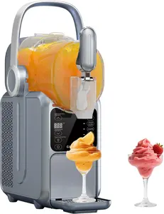 GSEICE Slushie Machine for Parties & Family Gatherings, 3L Capacity, 5 Preset Programs, Auto-Cleaning, Adjustable Delay Start, Ideal for Slushies, Margaritas, Smoothies, Frappés, Milkshakes, Compact & Portable, CE Certified, 1-Year Warranty