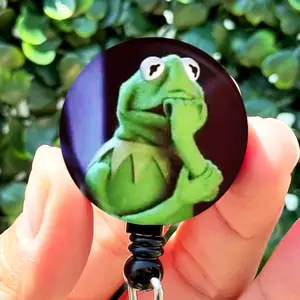 Nurse Badge Reel Funny | Nervous Frog Meme | Funny Badge Reel | ID Badge Holder | Nurse Gift | Nurse Badge Holder | ID Holder