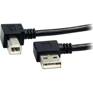 StarTech Plug-and-Play USB-C Cable - 3' [0.91 m] Male-to-Male, 90 Connectors (Right Angle A to Right Angle B), Molded, Strain Relief Audio & Video Accessory