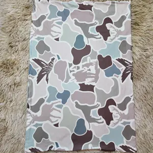 Camouflage hunting dog deer duck printed baby boy boutique blankets