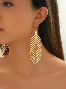 Elegant Geometric Dangle Earrings for Women, Simple Design, Perfect for Daily Wear & Party Events, Fashion Jewelry Gift Idea