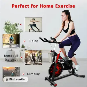 Relife Sports Stationary Exercise Bike for Cardio Workout with Comfortable Seat Cushion LCD Monitor 330LBS Capacity Ideal for Home Training