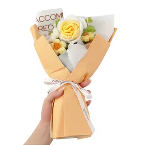 Rose Crochet Bouquet with Light A Meaningful Valentine’s Day or Mother’s Day Gift for Girlfriend or Mom That Lasts