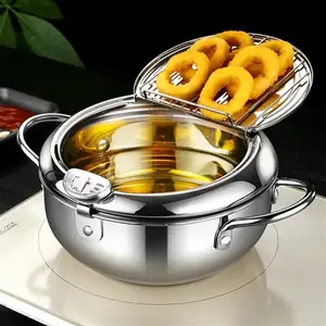 1.1 Gallon Large Japanese-Style Deep Fryer~Faster French Fries~Kitchen Cooking Utensils