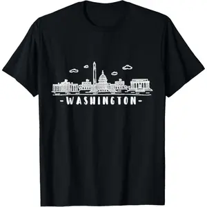 Men's Washington DC Skyline Tee – Perfect Urban Style Shirt