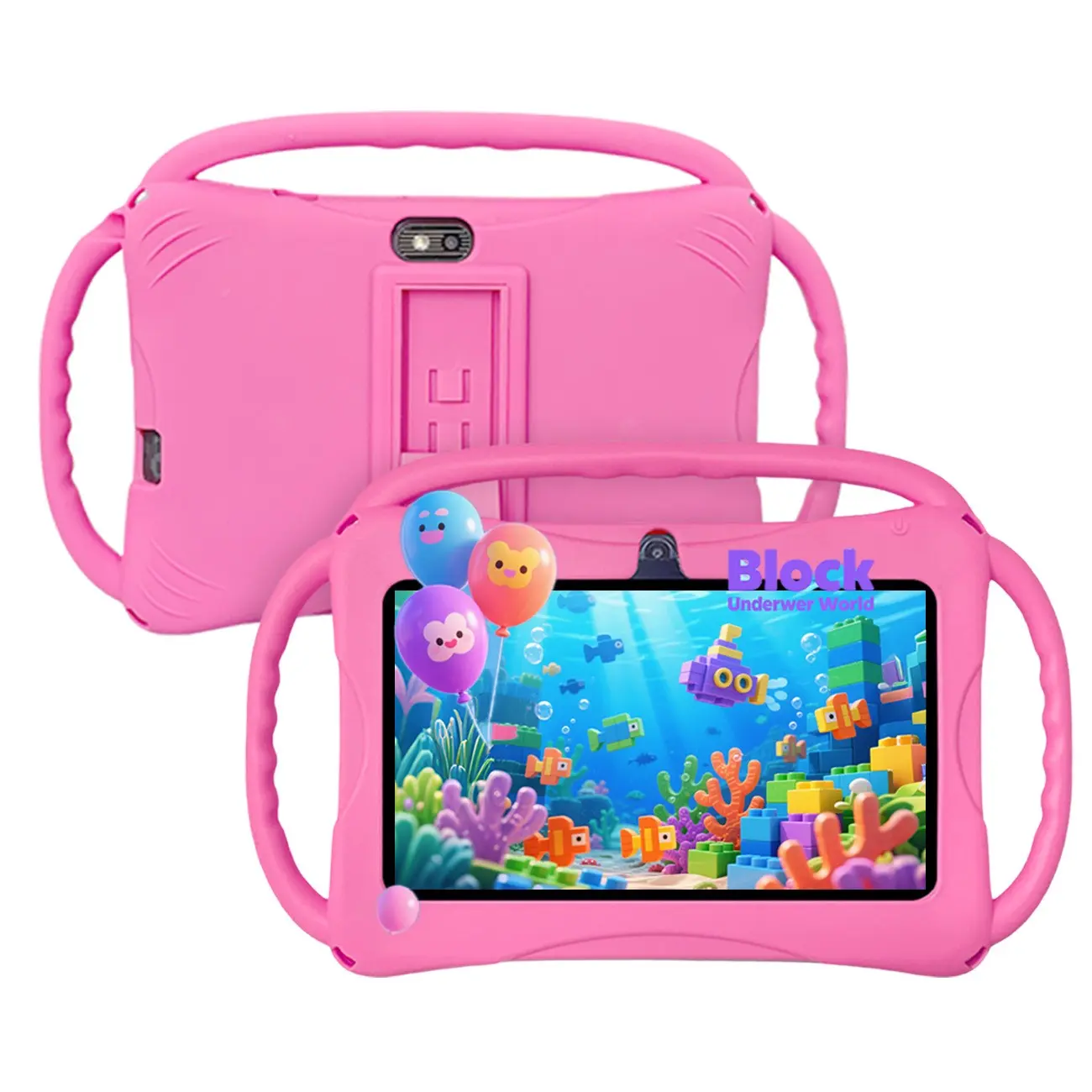 7 Inch Children Android Touchscreen Digital Toddler Tablet, Portable Design, Dual Camera, 2gb RAM + 32GB ROM, WiFi Support, Educational Learning & Entertainment