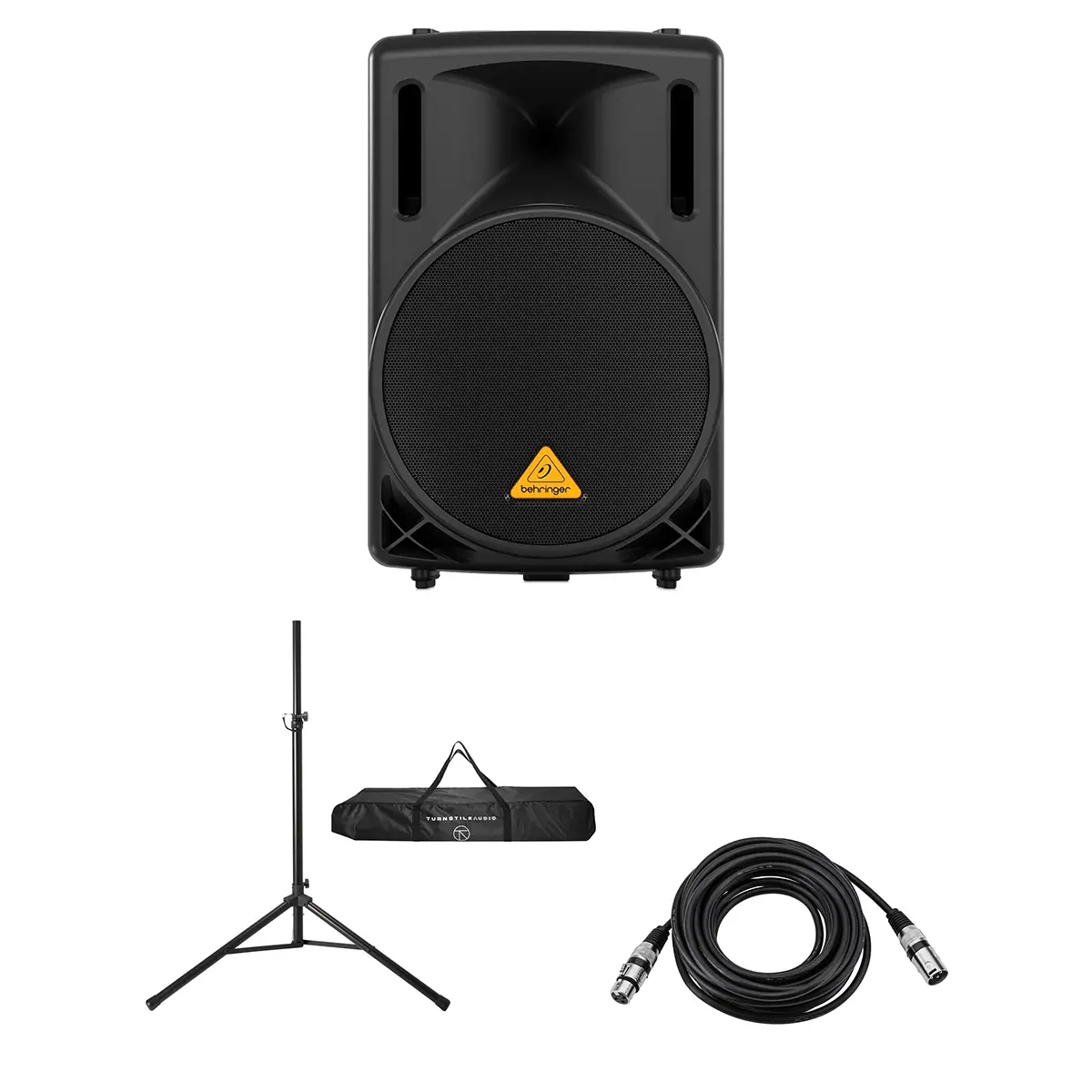 Behringer Eurolive B212XL 12" 800W 2-Way Active PA Speaker, w/Stand  Cable