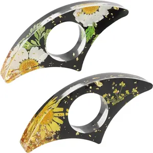 Dried Flower Book Page Holder with Thumb Hole 2 Pack for Book Lovers