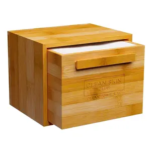 Clean Skin Club Clean Towels XL Original + Bamboo Container - Drawer - 50ct