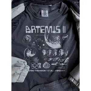Artemis II NASA Mission Shirt: Vintage Feel, DTG Print, Space Exploration Apparel