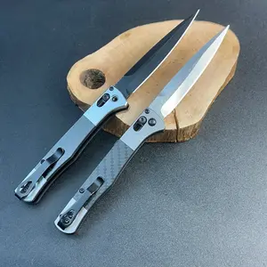 4170 American Tactical Folding Knife, Carbon Fiber Textured Handle, Portable Back Clip, Best Outdoor Edc Tool Choice