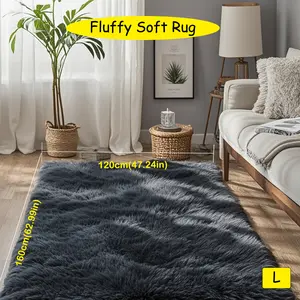 Plush Carpet, Soft Fluffy Rug, Non-slip Soft Mat for Indoor Decor, Tuff Tufted Carpet for Living Room, Bedroom, Modern Area Rug pet mat