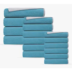 Depera Home Double Face 16 pcs Turkish Towels Set