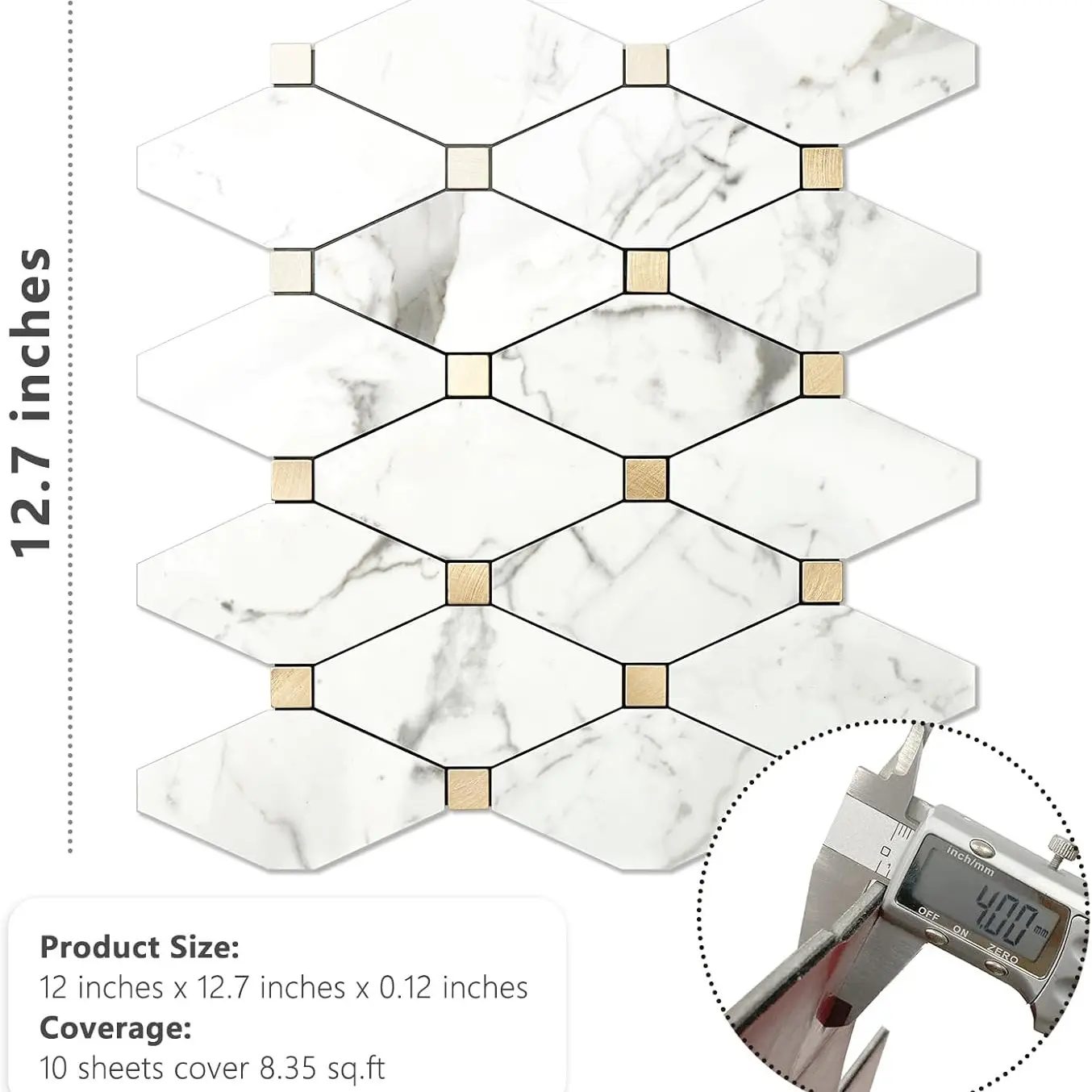 Polished White Marble