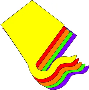 SHAPES ETC. Large Assorted Color Creative Foam Cut-Outs - Kite