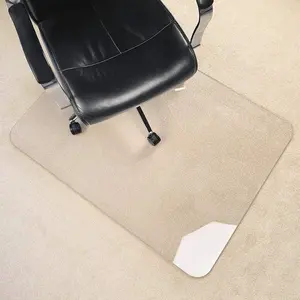 [Upgraded Version]  Clear 1/5" Thick 54" x 32" Heavy Duty Hard Chair Mat, Can be  on Carpet or Hard Floor