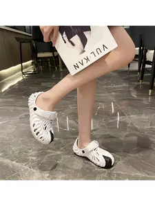 Women's Wavy Closed-Toe Clogs, Breathable Anti-Slip, Versatile Daily Wear, Lightweight Comfort