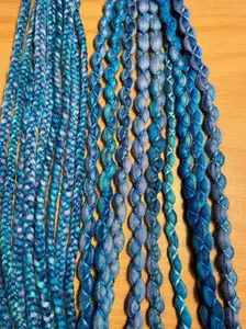 Blue sky’s wool dreadlock extensions