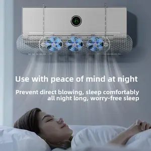 Ventilation Fan Blade Hanging Air Conditioner Wind Deflector Anti-Direct Blowing No Installation Required Air Outlet Household Wall-Mounted Wind Shield