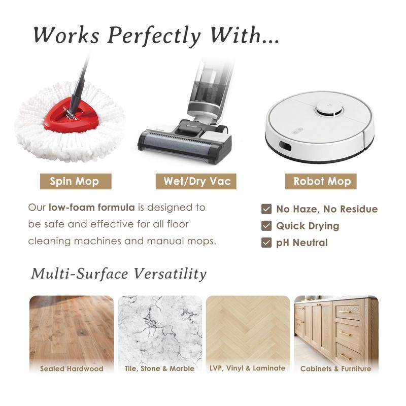 Mop Soap Variety Bundle (3-Pack, 96 fl oz Total) – 3 x 32oz Bottles – Includes Brazilian Breeze, Island Coconut, & Pacific Linen – Multi-Surface Concentrated Cleaning Solution - Deodorizing Floor Cleaner