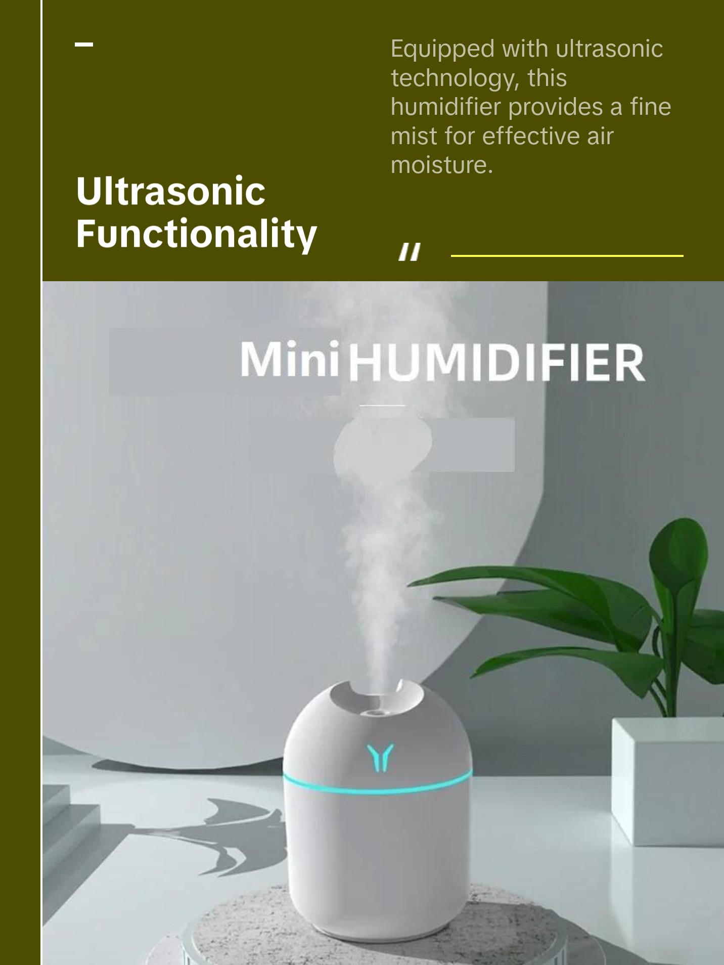 250ML USB Mini Air Humidifier Aroma Essential Oil Diffuser For Home Ultrasonic Mute Mist Maker Diffuser with LED Color Lamp