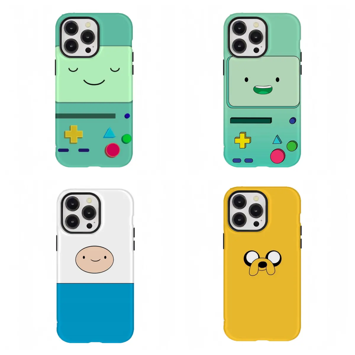 A-Adventure Time Minimalist Phone Case Cute Cartoon Shockproof Phone Cover  for iPhone 17Promax 16 15 14 13 12 11 and for Samsung S21-S25 Gift for Her Him