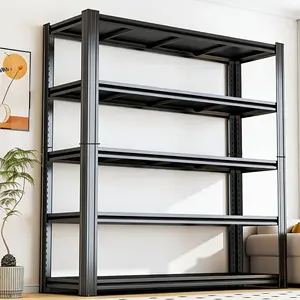 Garage Shelving Heavy Duty,5-Tier Storage Shelves,3000LBS Adjustable Metal Shelving Units for Basement, Kitchen,Commercial,Warehouse,Pantry, 39.4" W x 77" H x 15.8" D