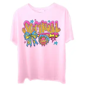 Game Day Softball Unisex T-Shirt Checkered Softball  Bow , Softball Mama Brushstroke Unisex T-Shirt