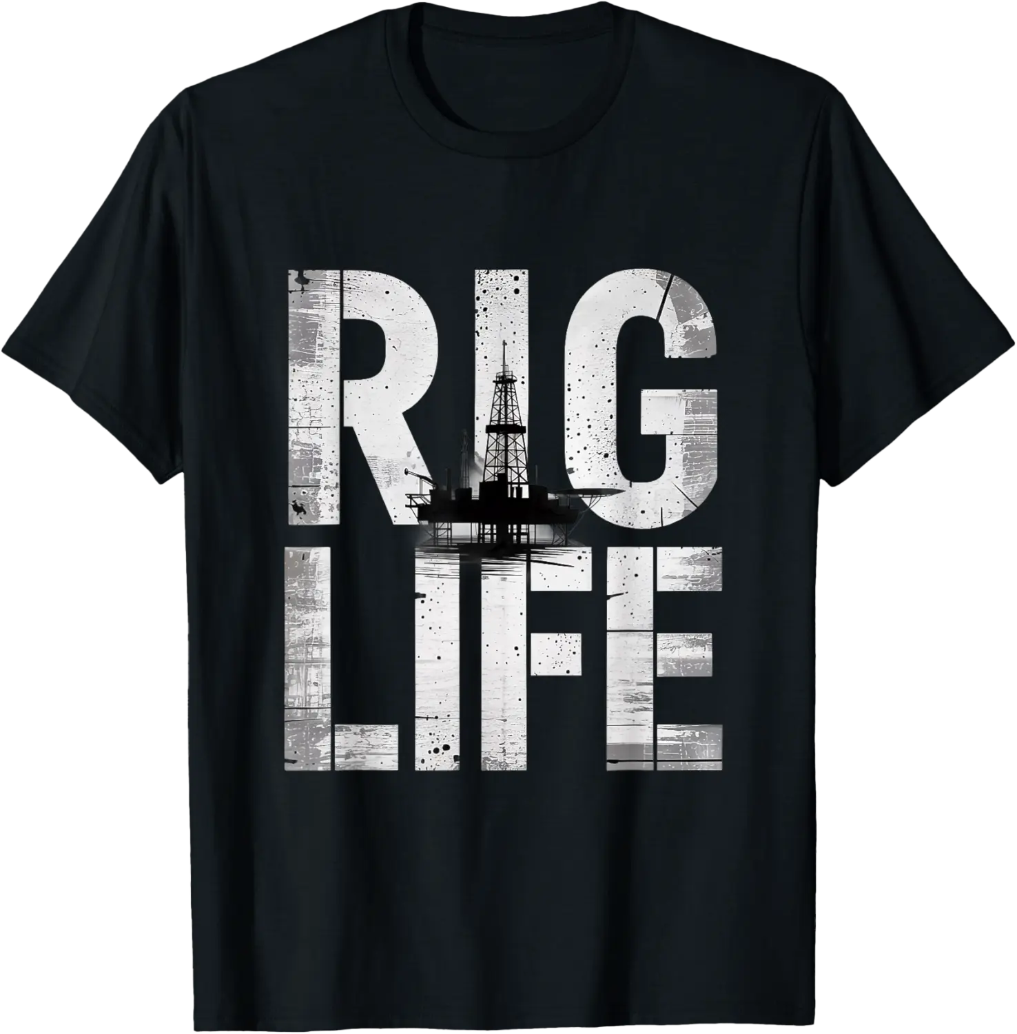 Rig Life Oilfield Drilling Roughneck Oil Rig Worker T-Shirt - Abigaillou Shop 94B0F71M7SBN