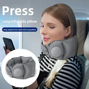 Scarf press inflatable u-shaped pillow portable neck pillow small and easy to store travel plane neck pillow inflatable pillow