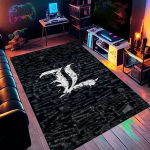 Death Note (17) Cartoon printed carpet, for use under home living room, bedroom and office chairs, a holiday gift for family and friends, a Christmas decoration carpet, Bedroom Rugs
