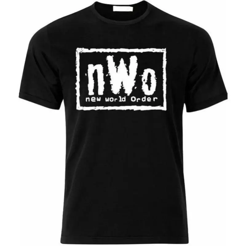 Women's Streetwear Oversized NWO New World Order WCW Wrestling Cotton T-Shirt, Spandex Seamless Shortsleeve Denim-Infused Sneaker-Matching Tee