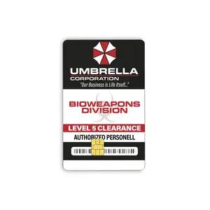 Credit Card Vinyl Skins Umbrella Corporation Decal With Easy Pull Tabs