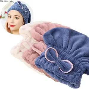 3PC Microfiber Hair Towel Caps, Ultra Soft & Highly Absorbent, Quick Dry Hair Turban Wrap, Anti-Frizz & Lightweight for Curly Long Wet Hair, Fast Drying Styling Tool for Women Daily Shower & Home Hair Care