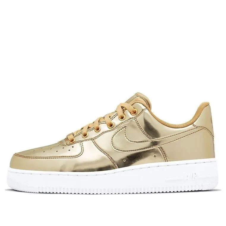 (WMNS) Nike Air Force 1 SP 'Liquid Metal - Gold' CQ6566-700 (WMNS) Nike Air Force 1 SP 'Liquid Metal - Gold' CQ6566-700