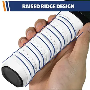 Anti-Slip PU Grip Tape for Pickleball Rackets, Tennis Rackets, Fishing Rods, Badminton Racquets, Bicycles, 2-Piece Set, 10 Colors Available