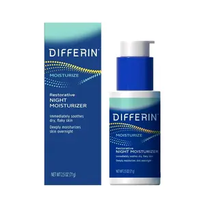Differin Restorative Night Moisturizer with Hyaluronic Acid, Fragrance-Free, 2.5 oz