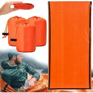 84"x36" Waterproof Thermal Emergency Bivy Sack, Compact Pocket-Size Sleeping Bag for Camping, Hiking, Emergency Gear, Outdoor Survival Kits