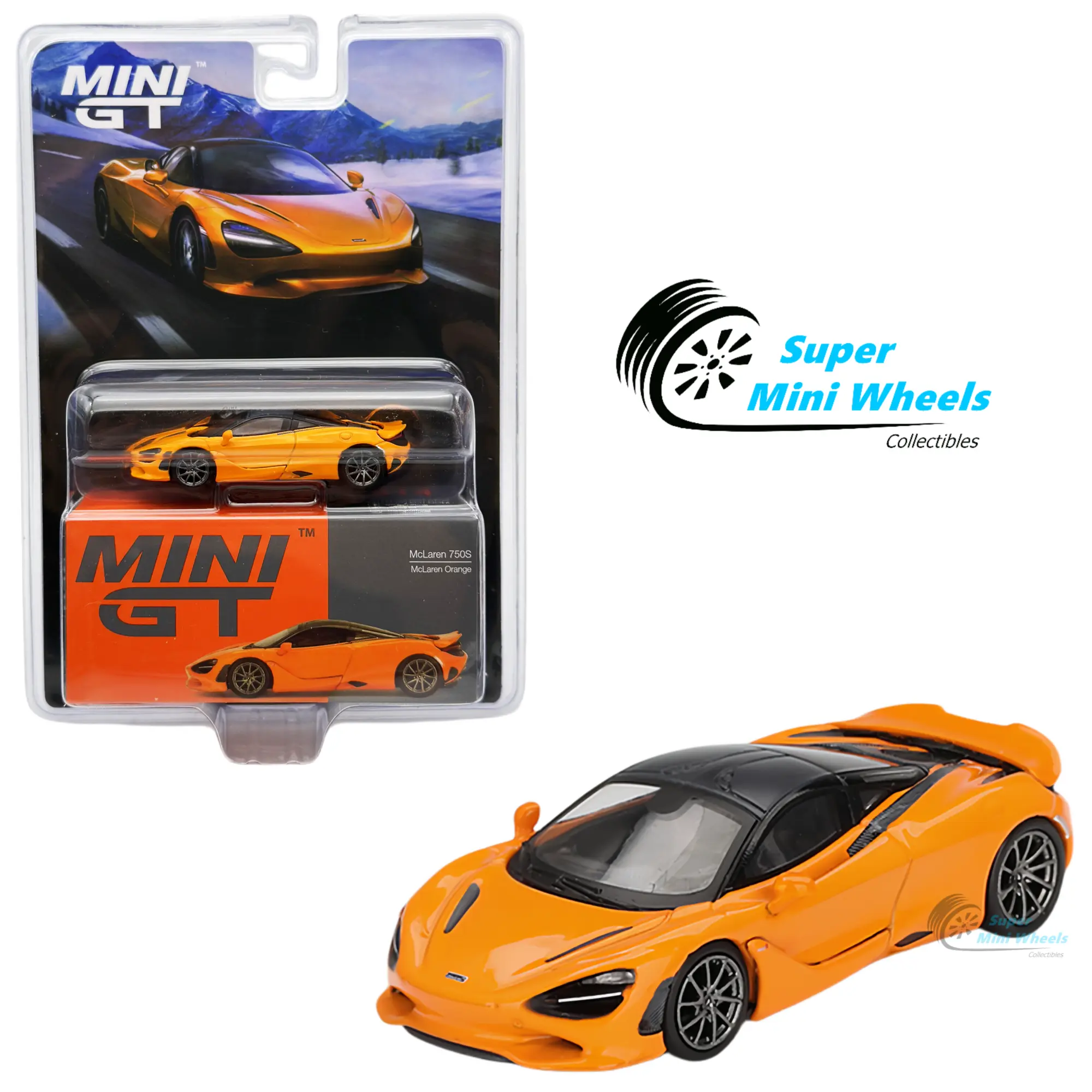 Mini GT 1:64 McLaren 750S McLaren Orange #814 Diecast Car
