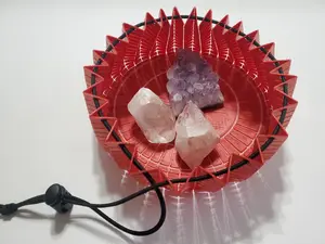 Large Enchanted Drawstring Bags - 3D Printed Holographic Bag with Secure Drawstring Closure for Small Objects - By kaizen3dprints