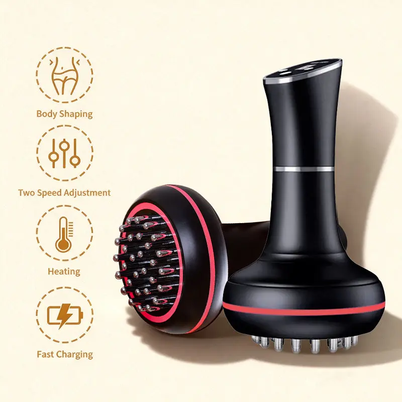 Intelligent Electric Meridian Massager with USB Power Port, Box-Included, Suitable for Abdomen-Leg Massage, Ideal Gift for Parents (Beauty & Personal Care Massage Device), Beauty Products Black