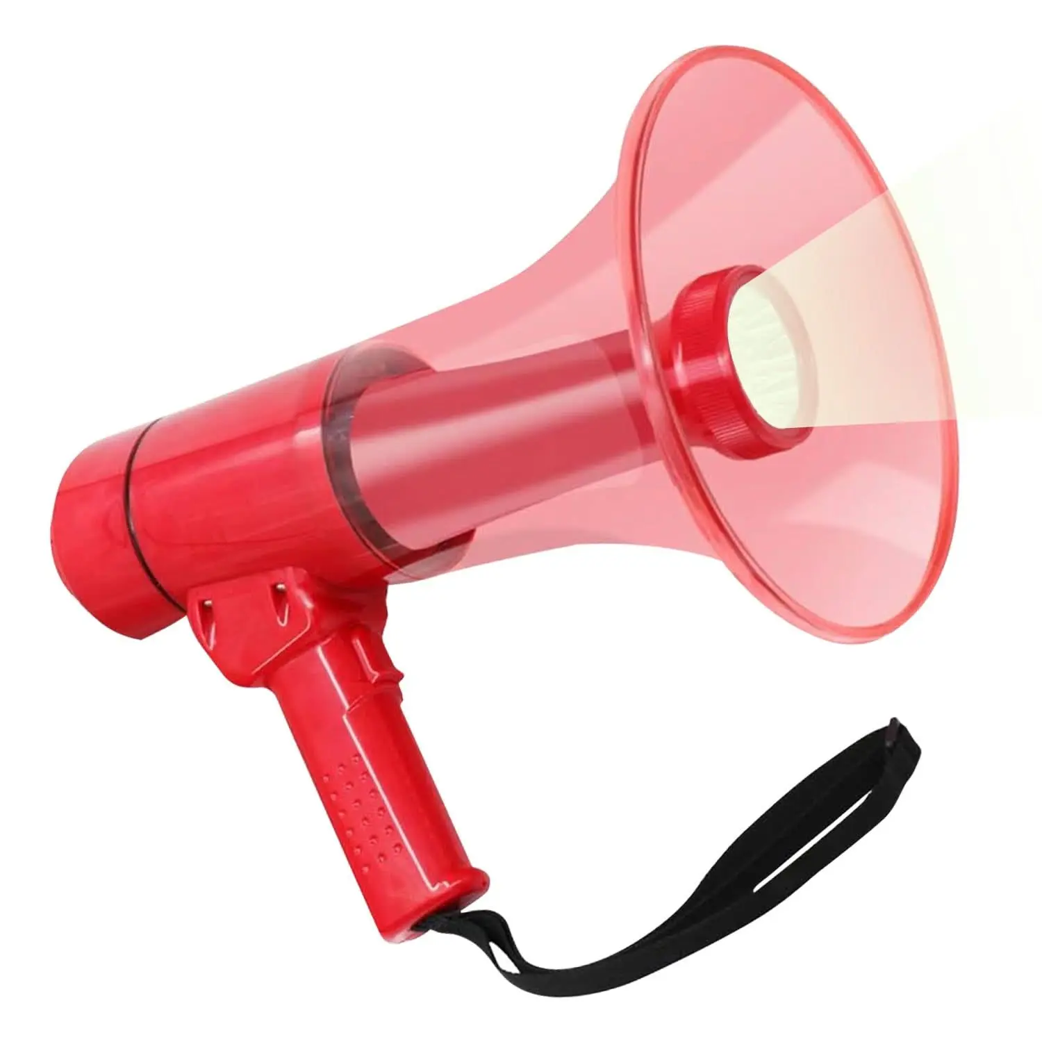 5 Core Megaphone 50W Waterproof Bull Horn PA Speaker w 800Yard Range Flashlight Loud Siren Voice Amp