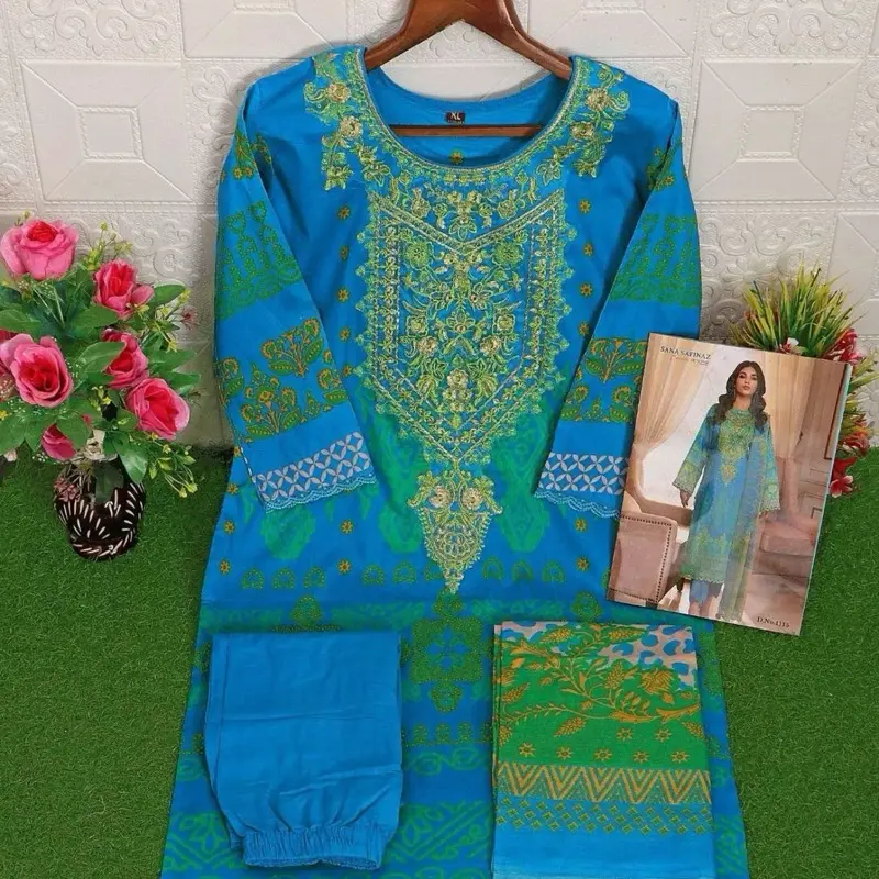 NEW pakistan embroidered salwar kameez in size M-38 3pc pick yours.