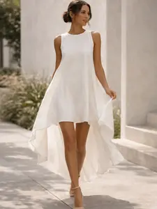 Resort Style Summer Dress  Flowy Sleeveless Maxi Dress Lightweight Vacation Outfit Beach Ready Elegant Look 2025