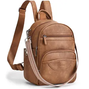 SYTRAH Small Backpack Purse for Women, Mini Backpack Vegan Leather with RFID Blocking & Tablet Pocket, Cute Shoulder Handbag for Travel, School & Work