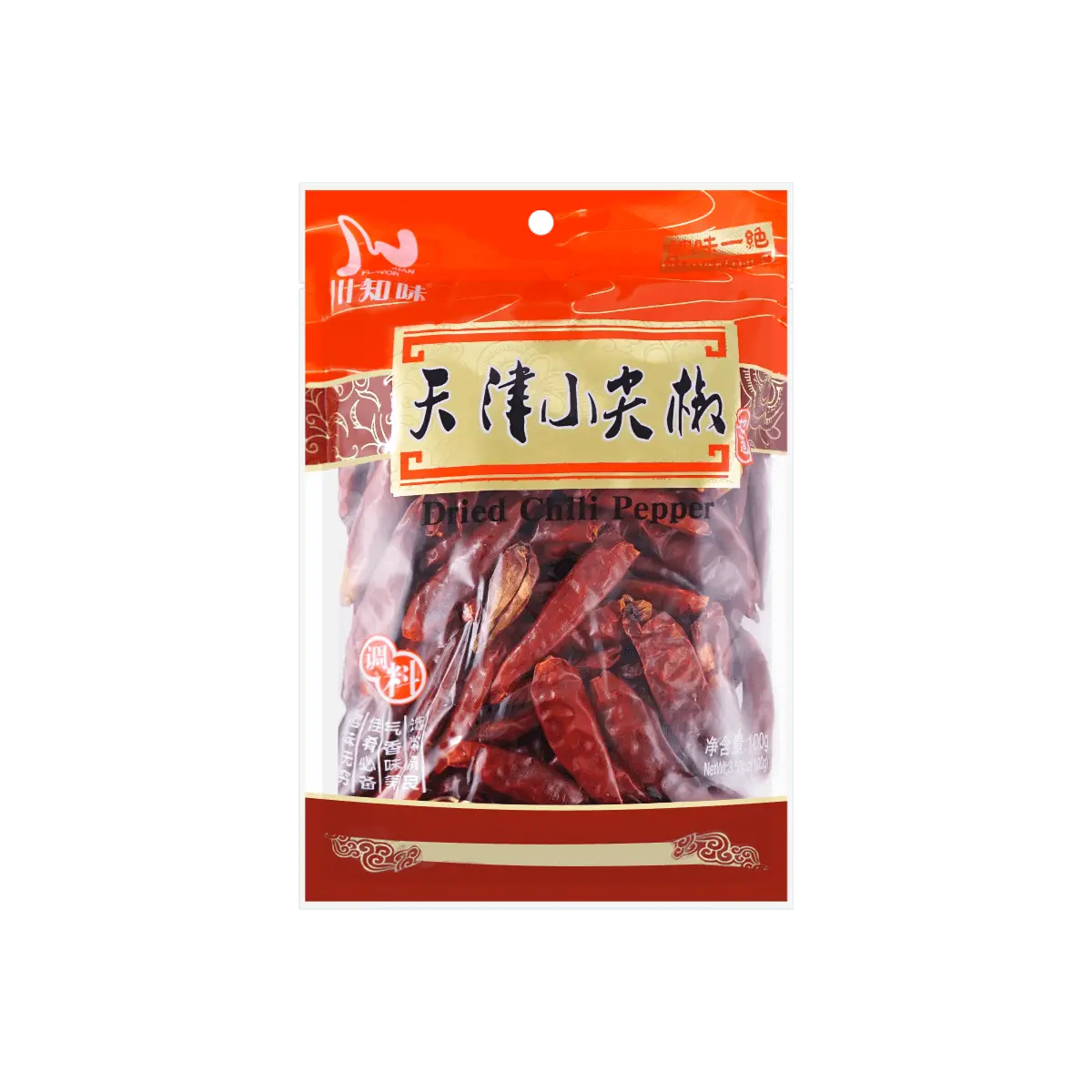 SZECHUAN FLAVOR Dried Tianjin Small Chili Pepper, 3.52oz