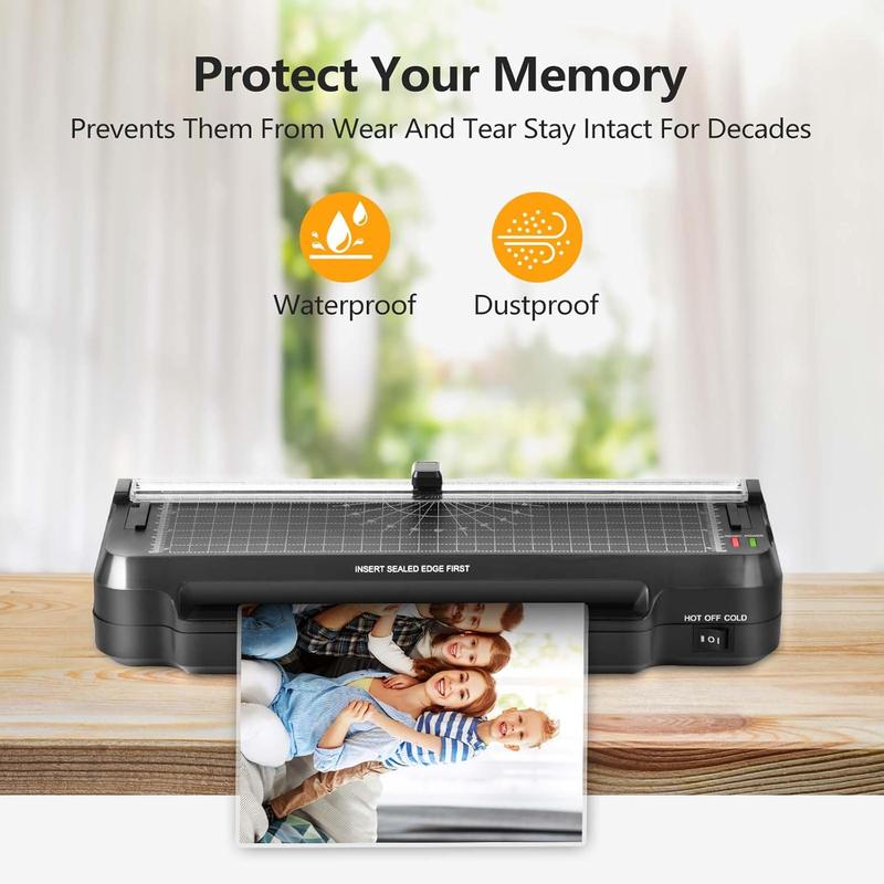 2-in-1 Portable Laminator, Efficient Quiet A4 Thermal Laminator Machine , A4 Laminator With Professional Cold & Hot System, Suitable For Home, Office, School, Business Use , Ideal Gift For Mother, Family And Friends