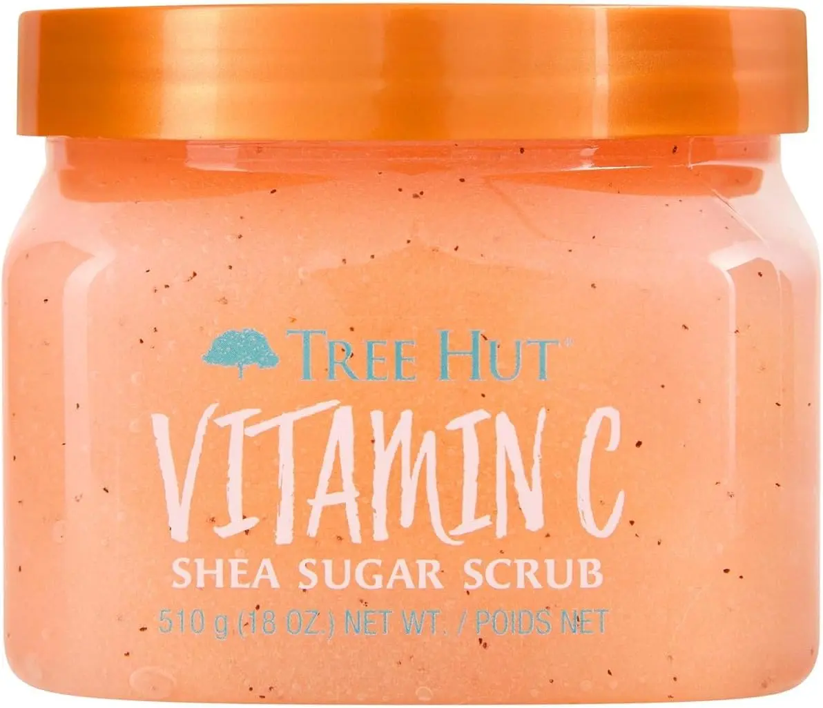 Tree Hut Vitamin C Shea Sugar Scrub, Mothers Day Gifts, Exfoliating Body Scrub Removes Dead, Dry Skin for a Soft & Hydrated Feel, Nourishing Essential Body Care, 18 fl oz.