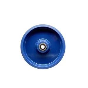 8" x 2" Solid Polyurethane Wheel Only with Precision Ball Bearing - 1/2" Bore - 1400 lbs Capacity per Wheel  -  Service Caster Brand