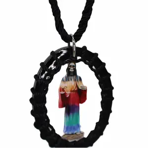 Santa Muerte Oval Scapular